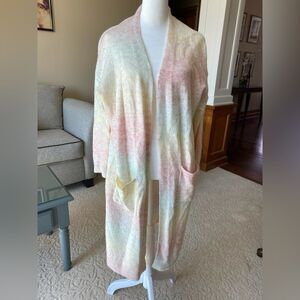 Anthropology FRNCH Cardigan open front long line Medium Long Sleeve